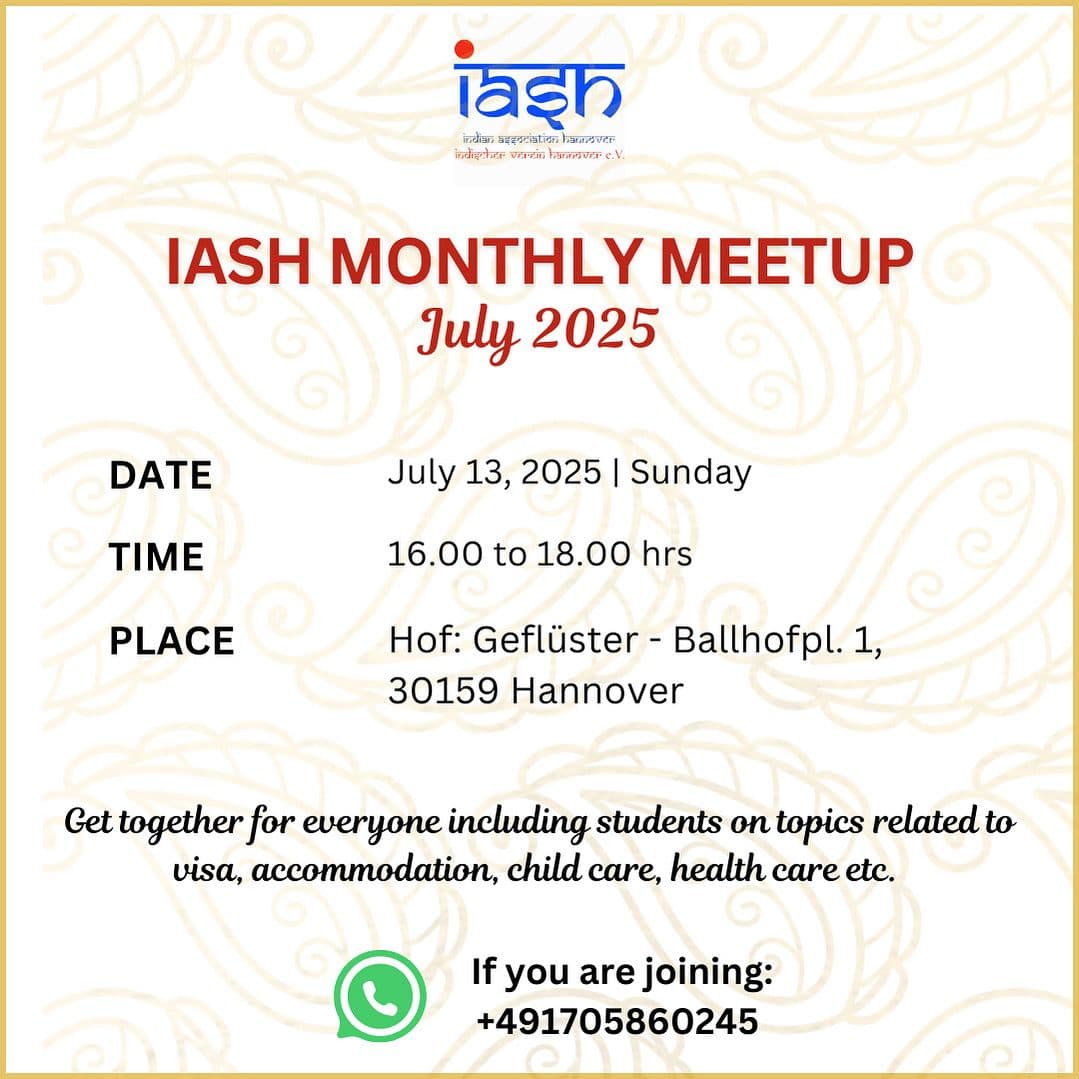 IASH Monthly Meetup Poster
