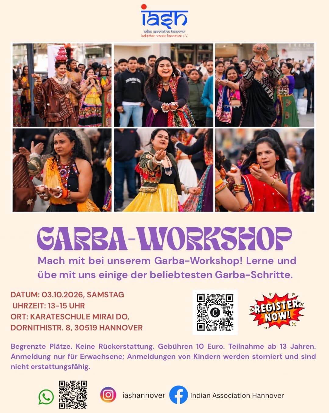 Garba-Workshop 2026 - Indischer Verein Hannover e.V.