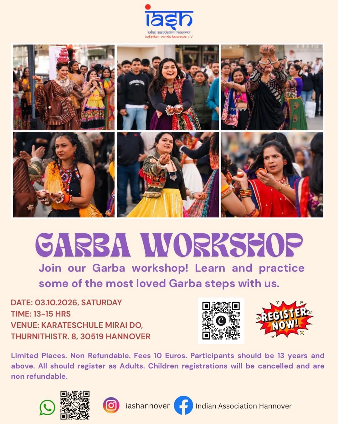 Garba Workshop 2026 - IASH Hannover